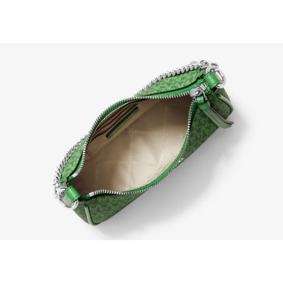 New Michael Kors Jet Set Charm Small Logo Pochette Palm - Picture 3 of 3